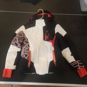 Spyder Ski/Snowboard Jacket - Red, Black, White - Kids 8